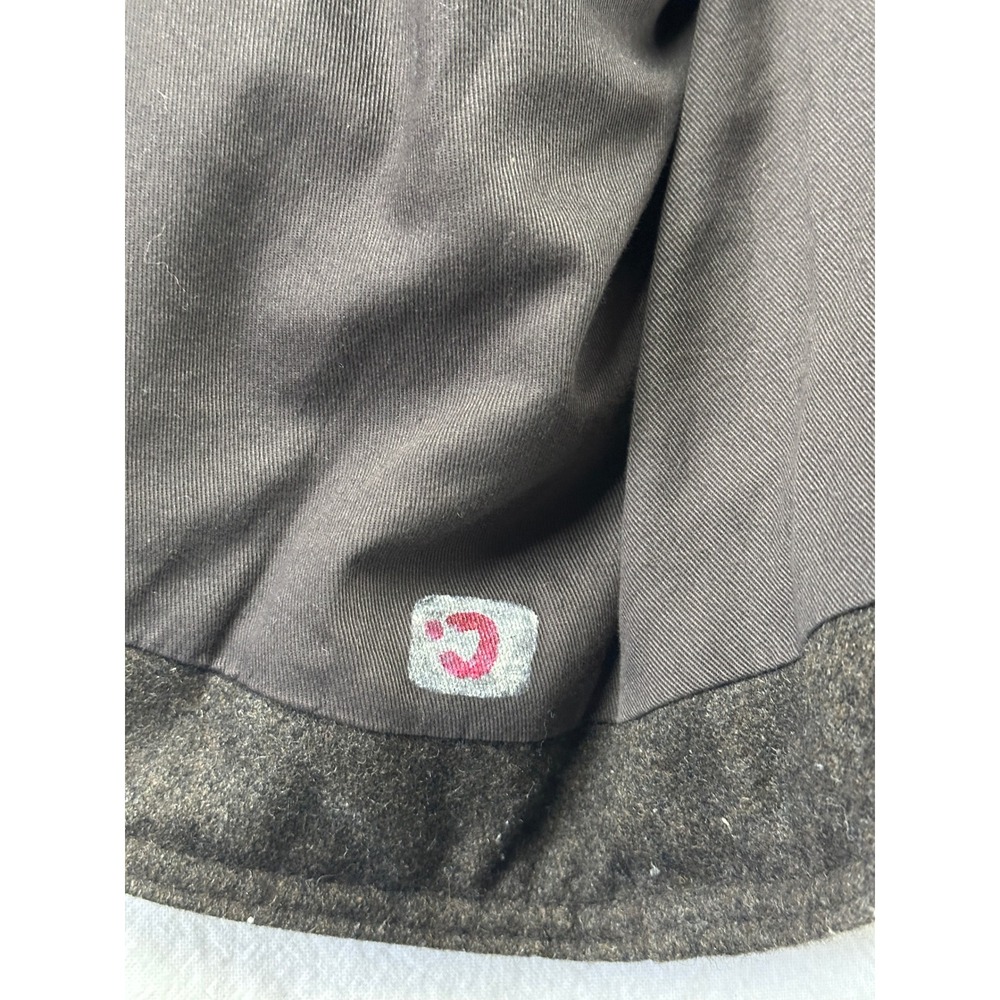 Y2K Style Old Navy Mens Wool Blend Puffer Vest Gray Quilted Full Zip XXL Large - Picture 7 of 7